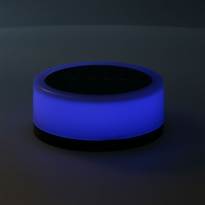 Spot à piquer extérieur blanc en plastique, Nermin, 1W, 2700K LED, IP44