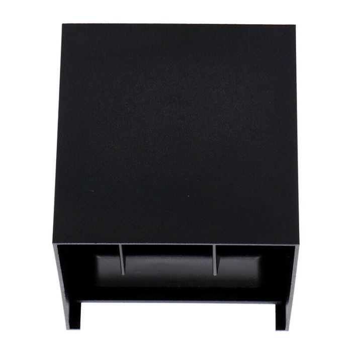 Applique up and down noire en aluminium, Dion, 7W, dim to warm LED, IP65