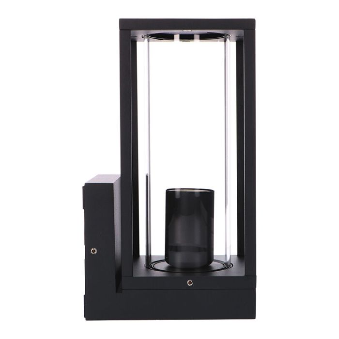 Luminaire extérieur noire en aluminium, Nadja, IP44