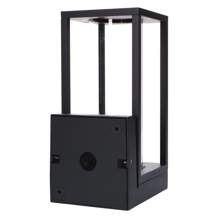 Luminaire extérieur noire en aluminium, Nadja, IP44