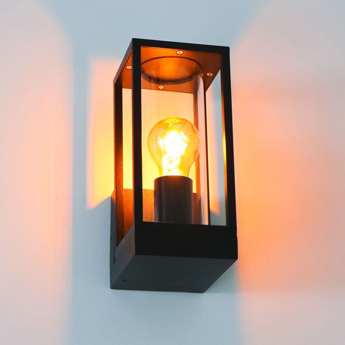 Luminaire extérieur noire en aluminium, Nadja, IP44