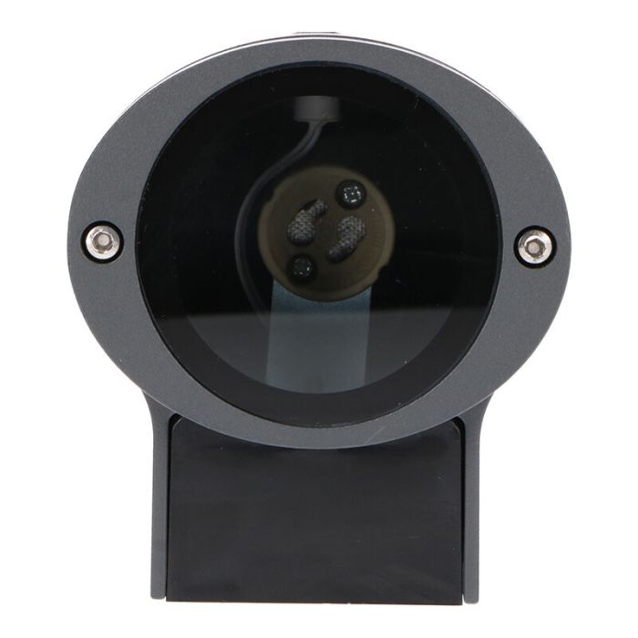 Applique extérieur avec capteur crépusculaire anthracite en aluminium, Ivana, IP44