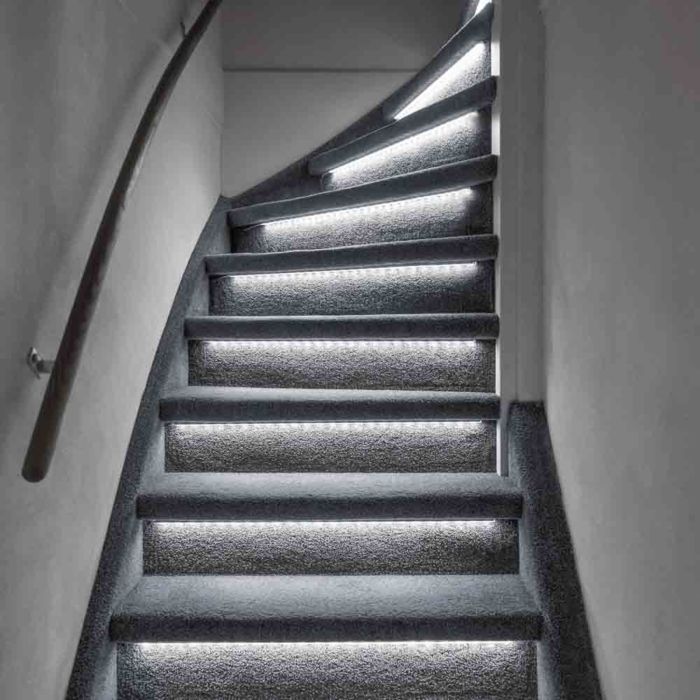Kit d'extension bandes LED d'escalier dimmables, 2 bandes LED 4000K