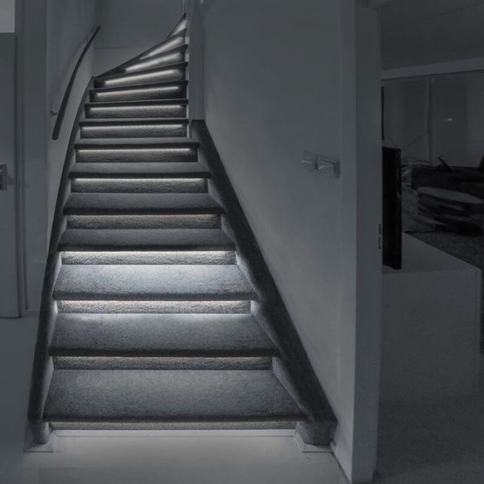 Kit d'extension bandes LED d'escalier dimmables, 2 bandes LED 4000K