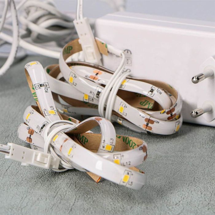 Kit d'extension bandes LED d'escalier dimmables, 2 bandes LED 4000K