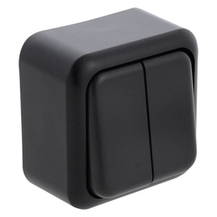 Série d'interrupteurs en saillie Q-Link, noir