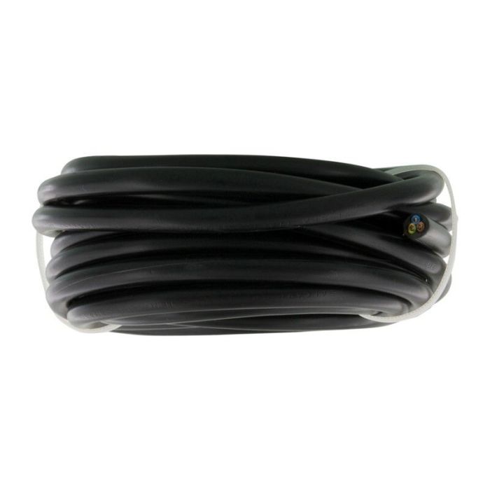 5 mètres Cordon domestique VMVL 3 x 1,0 mm, noir