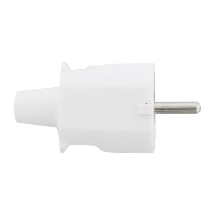 Fiche SCHUKO PVC 10/16 Ampères, Blanc