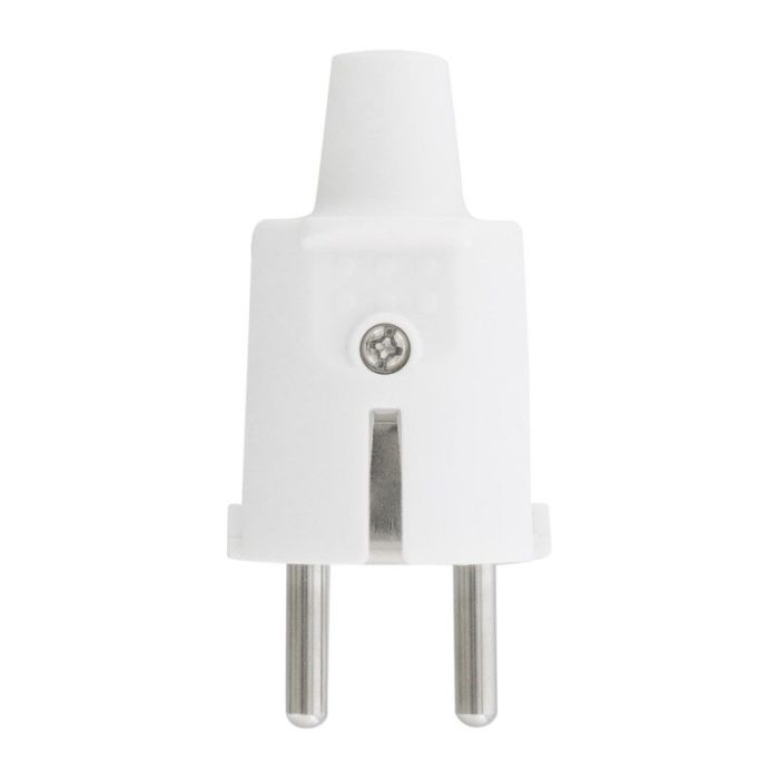 Fiche SCHUKO PVC 10/16 Ampères, Blanc