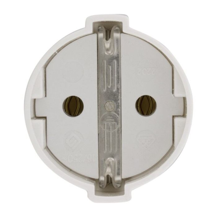 Fiche de contraste SCHUKO 10/16 ampères, blanc