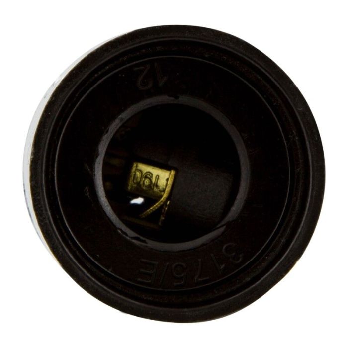 Raccord E14 lisse, noir