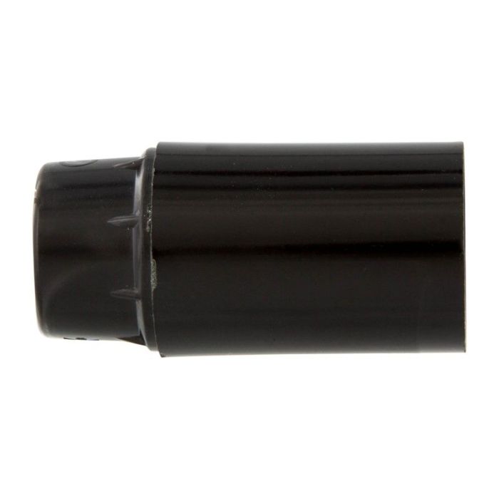 Raccord E14 lisse, noir