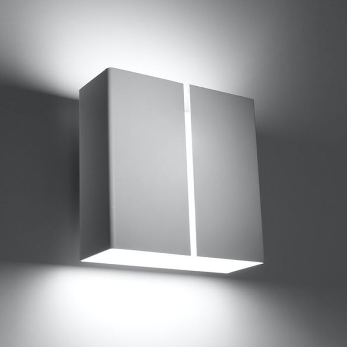 Applique up and down en aluminium blanche, Kenrick