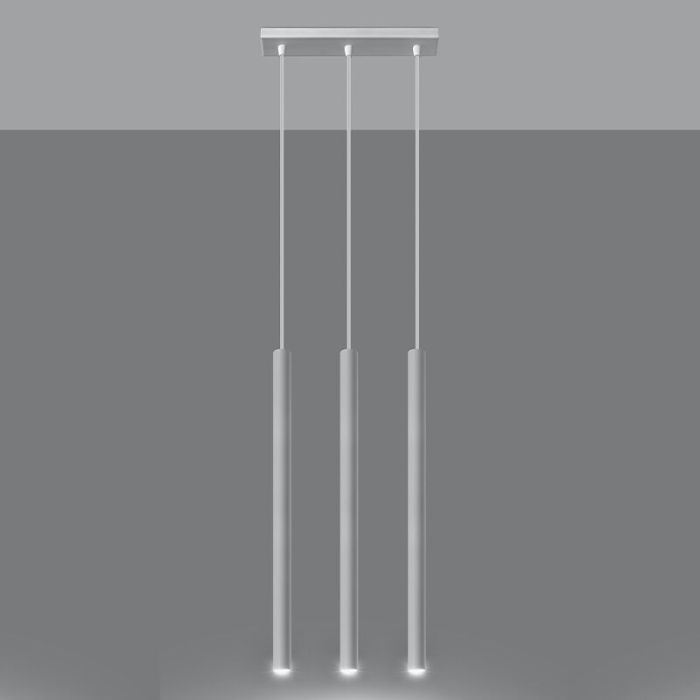 Suspension en aluminium blanche, Hillary