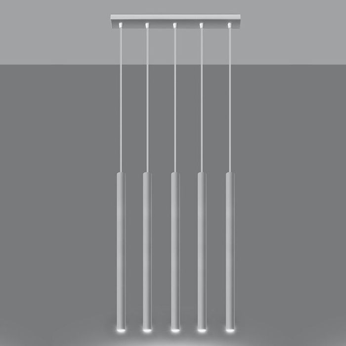 Suspension en aluminium blanche, Hillary