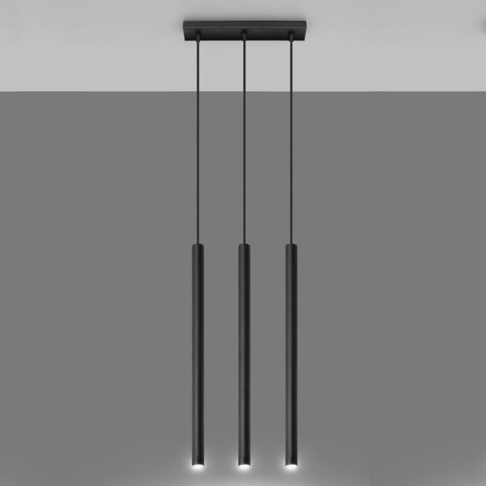 Suspension en aluminium noire, Hillary