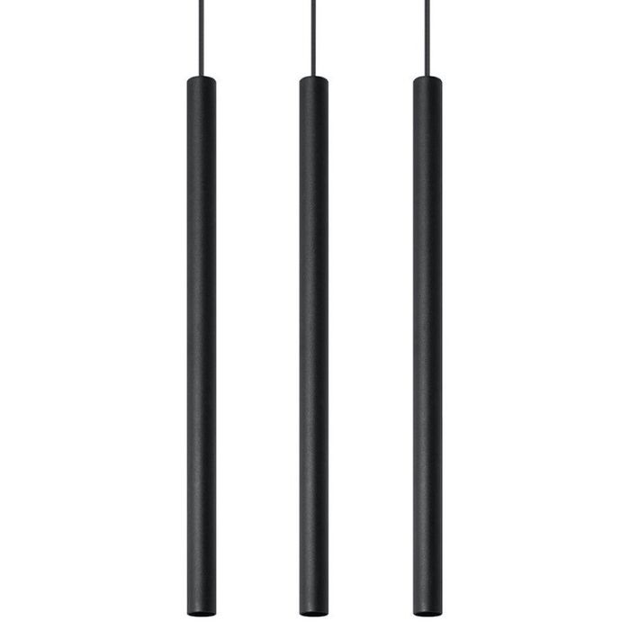Suspension en aluminium noire, Hillary
