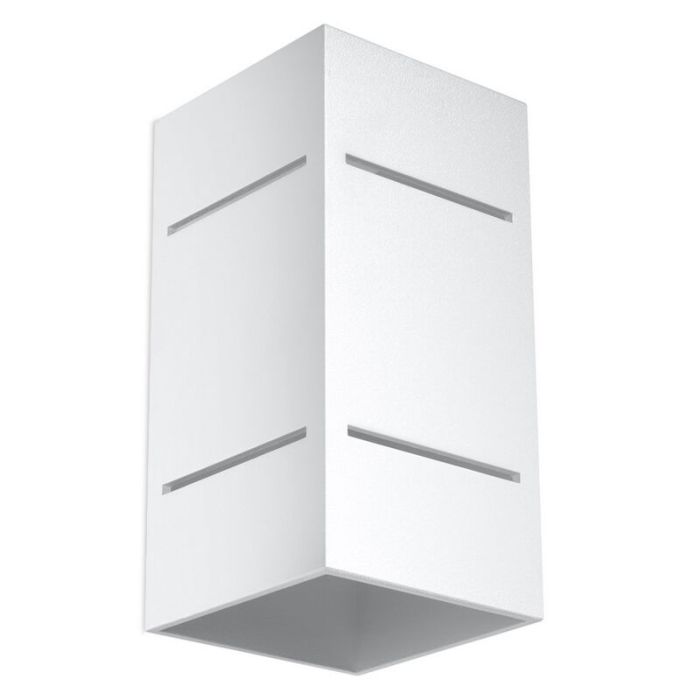 Applique up and down en aluminium blanche, Janien
