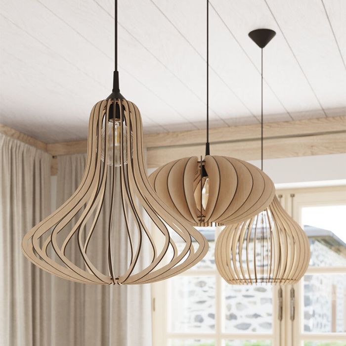 Suspension en bois marronne, Grada