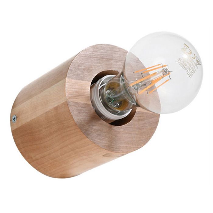 Spot mural en bois marron, Anela