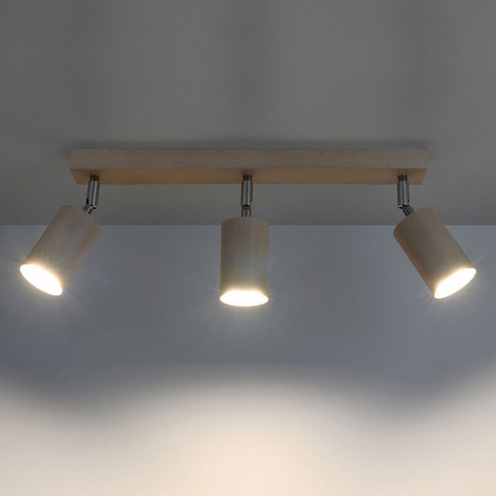 Spot plafond en bois marron, Fredrik