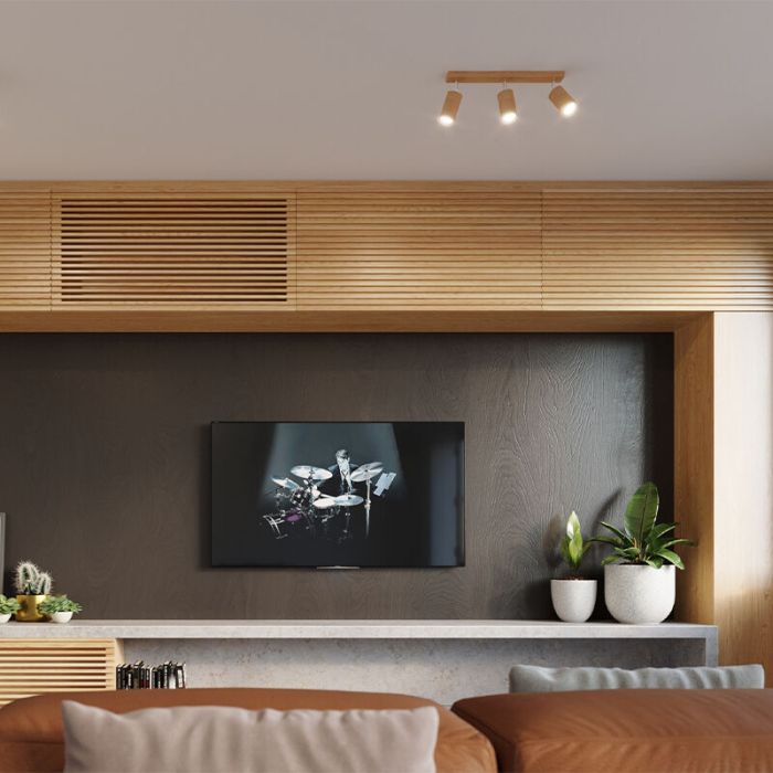 Spot plafond en bois marron, Fredrik