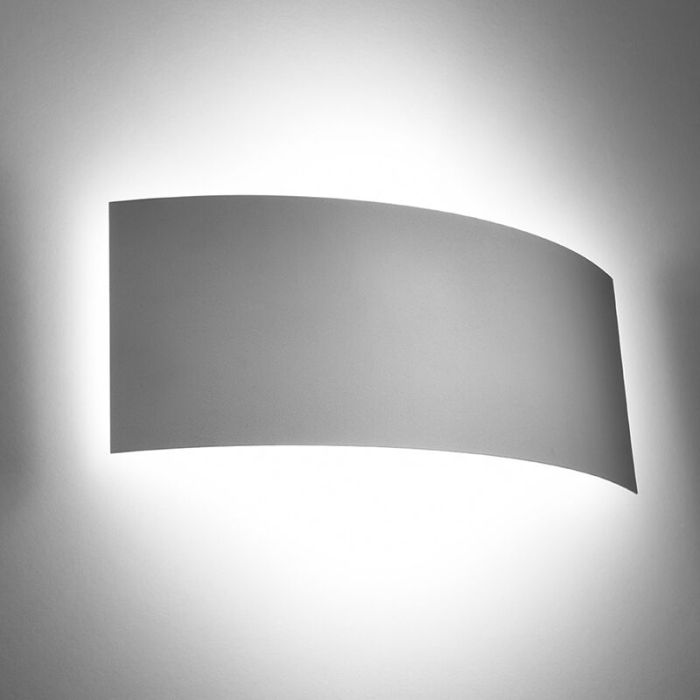 Applique up and down en aluminium blanche, Jorgo
