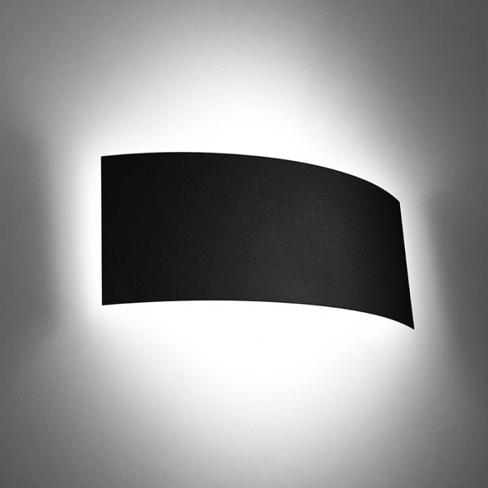Applique up and down en aluminium noire, Jorgo
