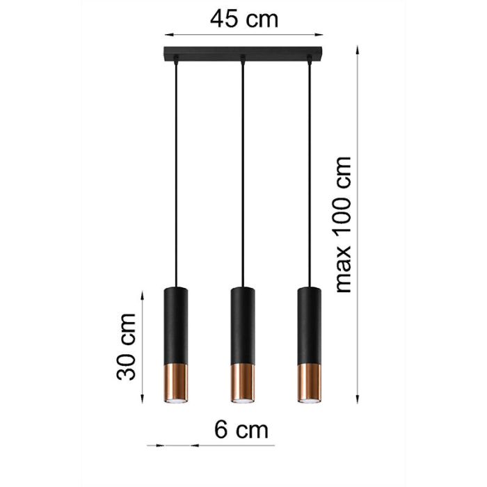 Suspension en aluminium cuivre, Hediye