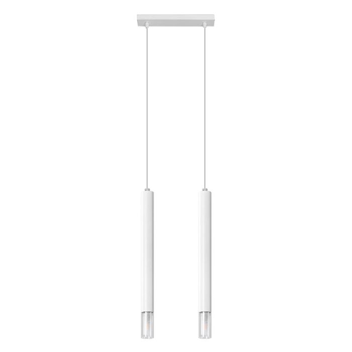 Suspension en verre blanche, Ishani