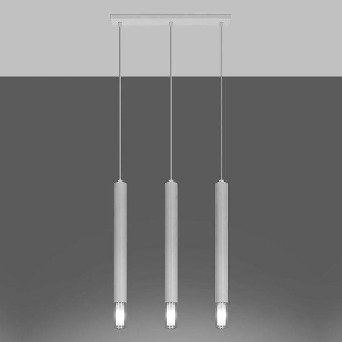 Suspension en verre blanche, Ishani