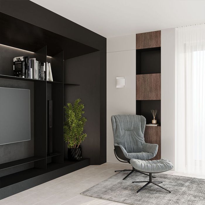 Applique up and down en aluminium blanche, Karwan