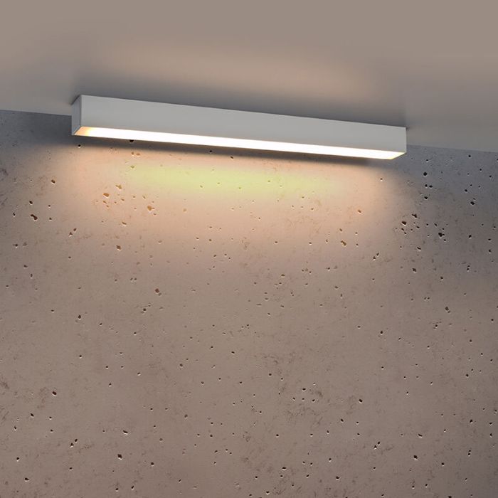 Plafonnier en aluminium blanc, Mascha, 22W, 3000K LED