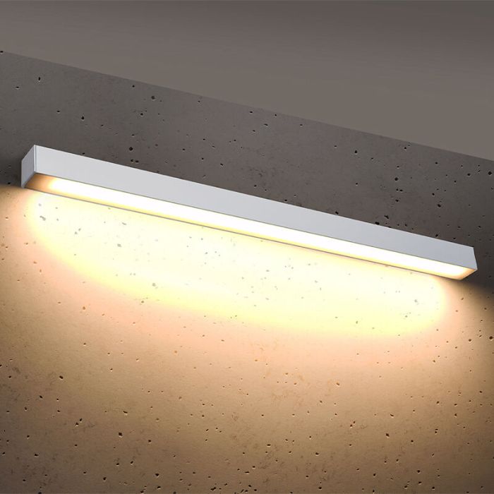 Applique murale en aluminium blanche, Mascha, 31W, 3000K LED