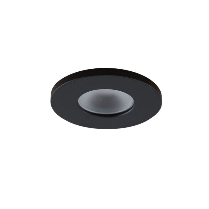 10 spots encastrés veranda noir Dico, IP65, avec kit de connexion et télécommande