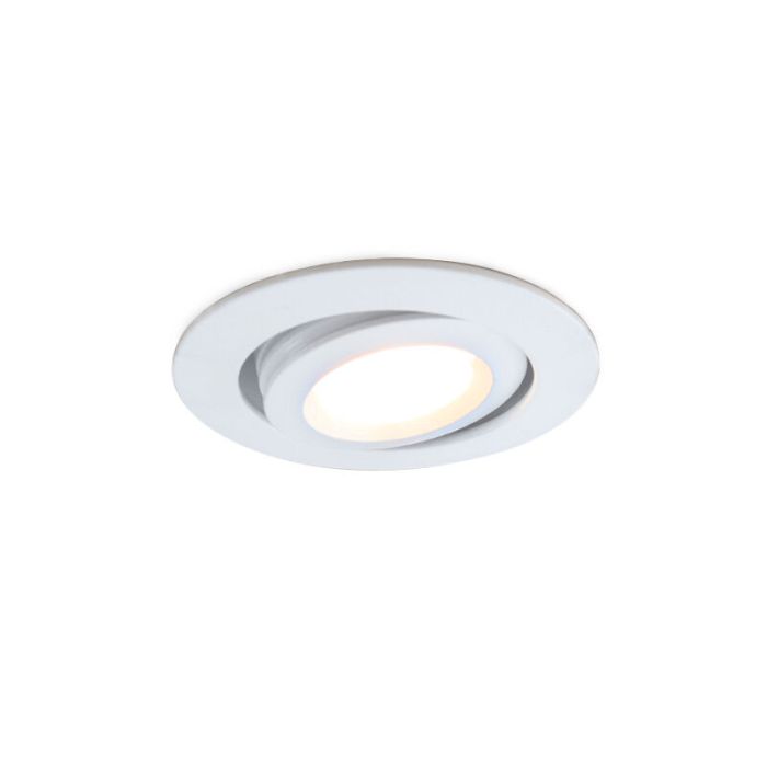 7 spots veranda orientable Rona, IP44, avec kit de connexion et télécommande, blanc