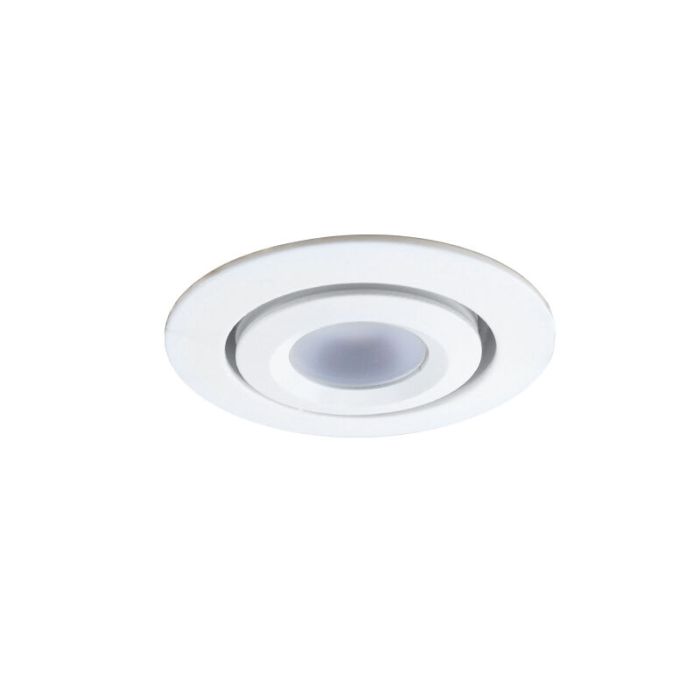 7 spots veranda orientable Rona, IP44, avec kit de connexion et télécommande, blanc
