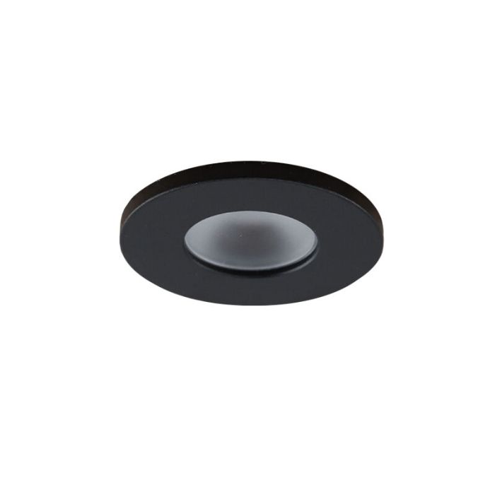 6 spots encastrés connectés veranda noir Dico, IP65, avec kit de connexion