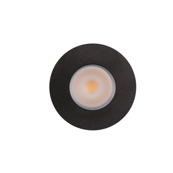 4 spots encastrés connectés veranda noir Dico, IP65, avec kit de connexion