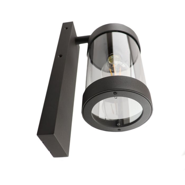 Applique extérieur avec capteur crépusculaire rustique anthracite, Sambesi, IP44
