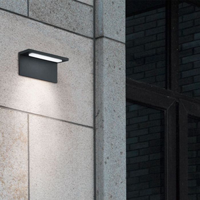 Luminaire extérieur en aluminium blanc, Elonzo, 6,5W, 3000K LED, IP54