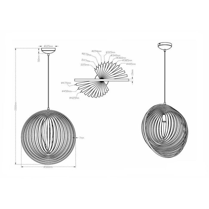 Suspension moderne bois, Xoelle
