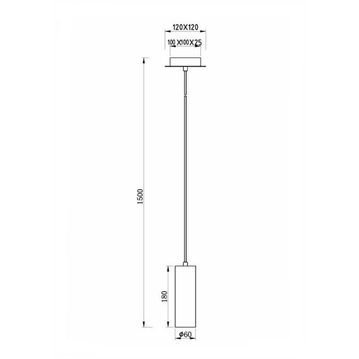 Suspension moderne nickel, Kaso