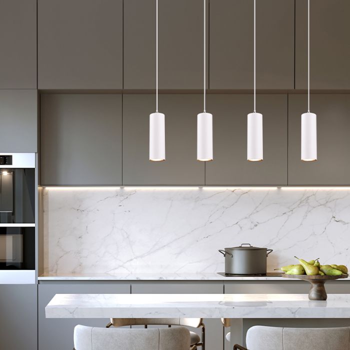 Suspension moderne blanche, Kaso