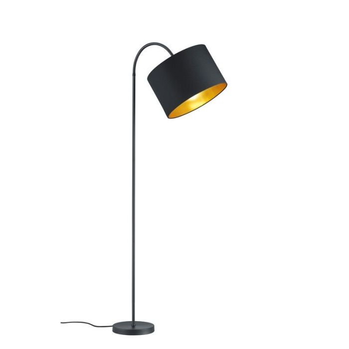 Lampadaire moderne noir, Jeany, avec interrupteur