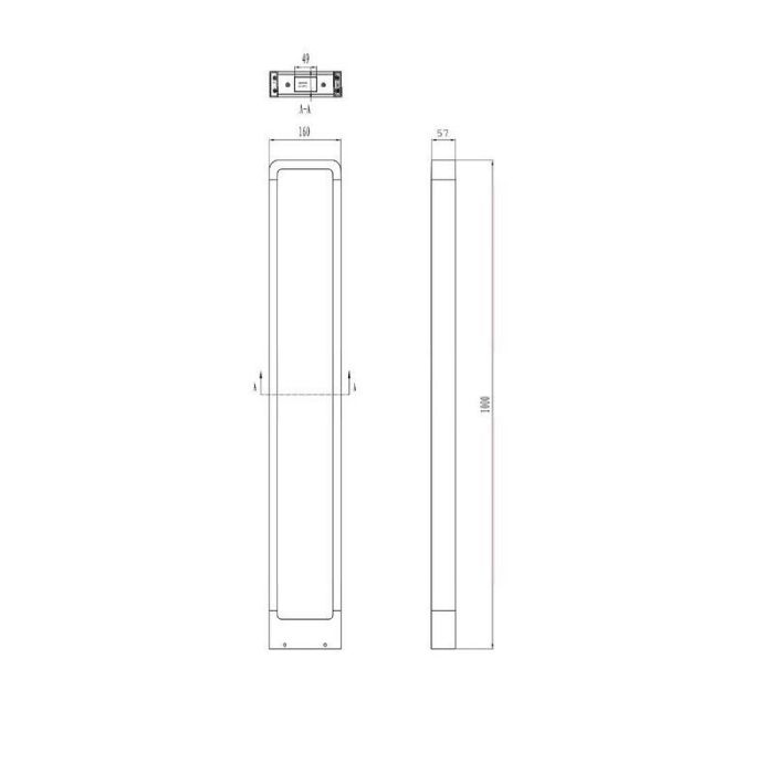 Luminaire extérieur moderne anthracite, Norton, 4,5W, 3000K LED, IP54
