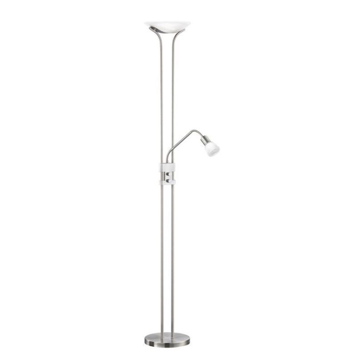 Lampadaire classique nickel, Selin, 4,5W, 3000K LED, avec interrupteur