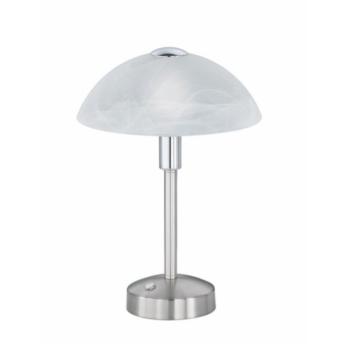 Lampe de banquier classique nickel, Notaris, 4W, 3000K LED, avec interrupteur