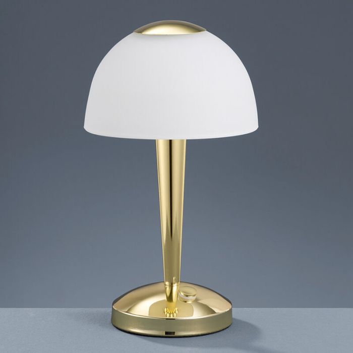 Lampe de table classique laiton, Daphne, 4W, 3000K LED, avec interrupteur