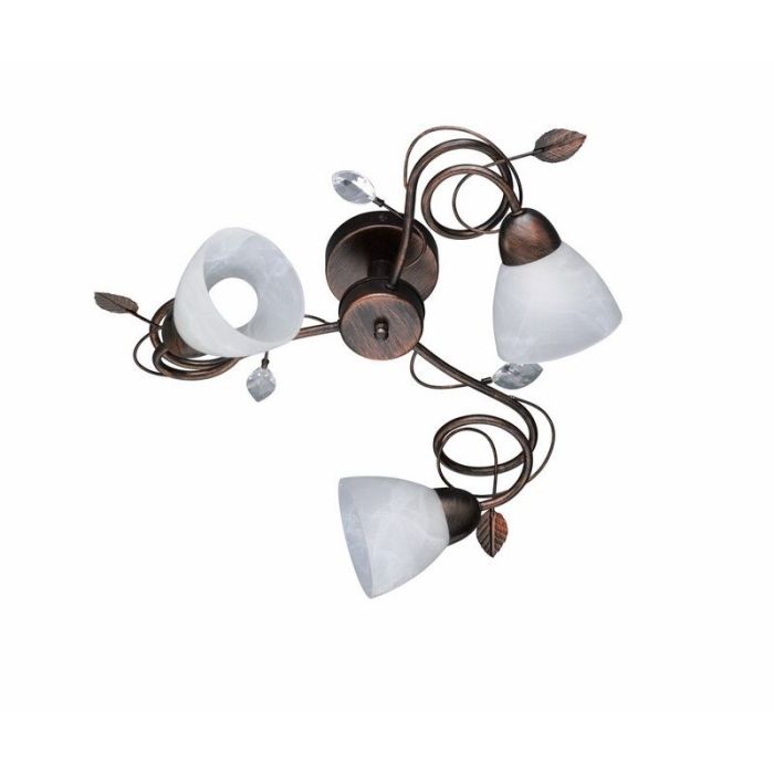 Lampe plafond classique couleur rouille, Astrid